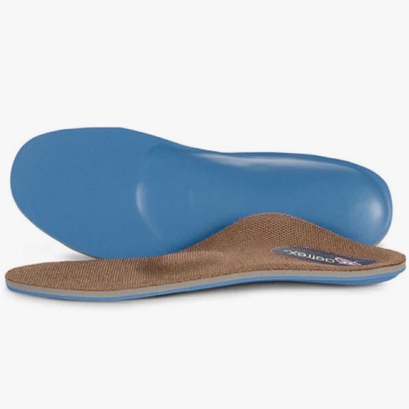 Aetrex L2205 Full Length Memory Foam Orthotic Insoles for Women Blue Brown, 10 - Picture 2 of 5